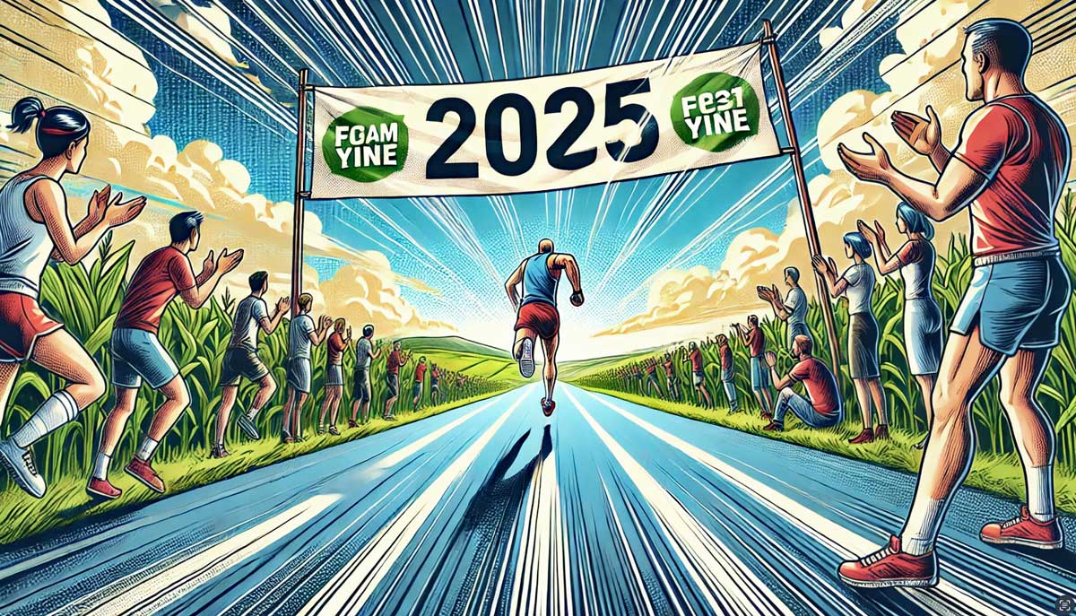 Von 0 auf 2025: Rutschfest und wie immer sportlich ins neue Jahr!