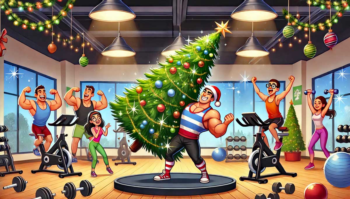 Das Märchen vom Weihnachtsbaum im Fitnessstudio